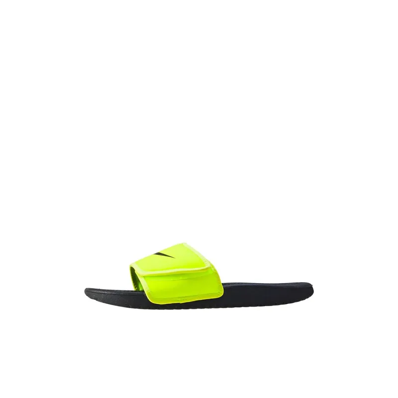 Nike Kawa Anti Slip Wear Resistant Slippers Black Green Kids'-0