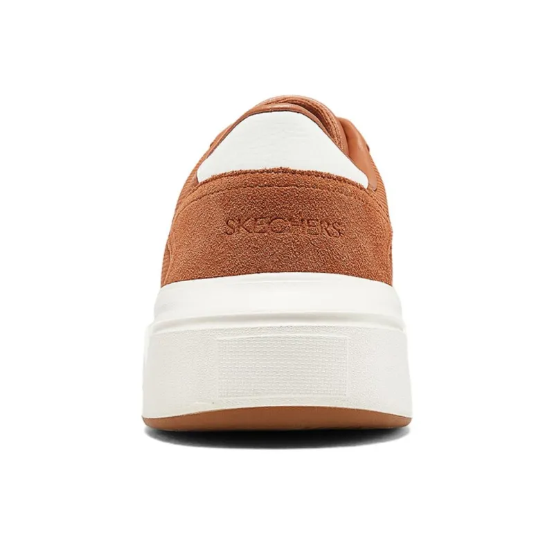 Skechers Court Classics Anti Slip Wear Resistant Breathable Support Low Top Skateboard Shoes Men's Umber-4