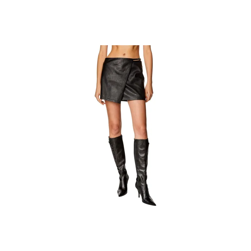 DIESEL L Kesselle Leather Skirt-3