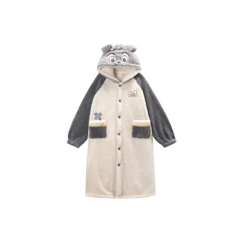 GUKOO x Disney Pajama Robe Men's Light Pink Coffee