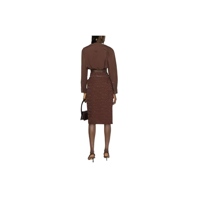 Jacquemus Casual Long Skirts Women's Brown-2