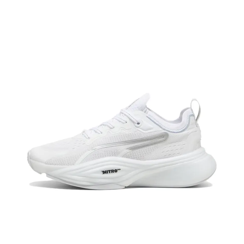 PUMA Pwr Nitro Slip Resistant Low Top Training Shoes Women's White-0