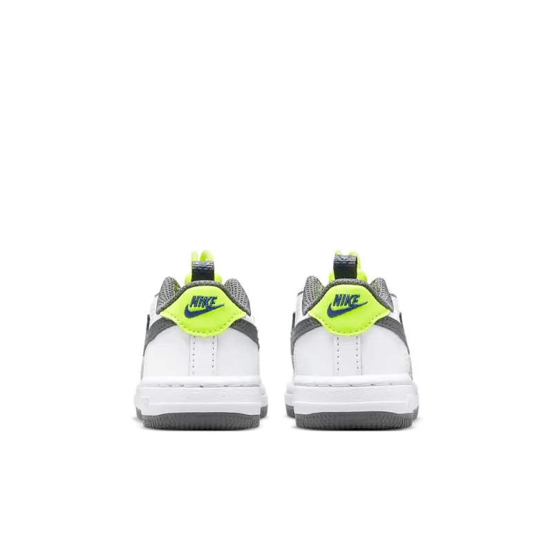 Nike Air Force 1 Toggle Low-Top Skateboard Shoes White Gray Green Infant And Toddler-4