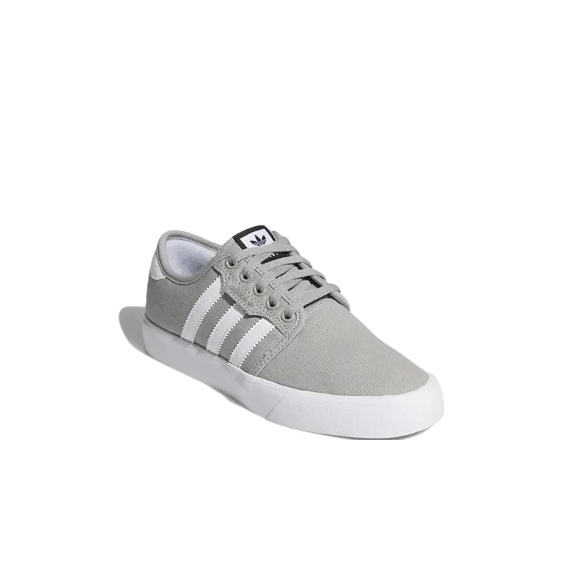 Adidas Originals Seeley K Lightweight And Wear resistant Low Top Kids' Skateboarding Shoes Gray White Kids'-2