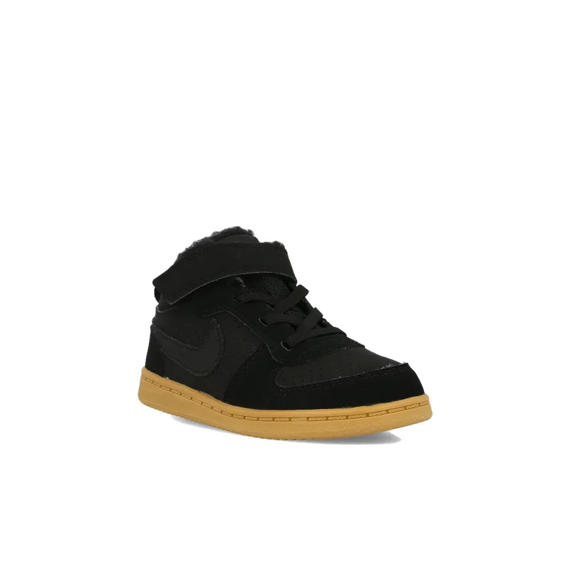 Nike Mid Slip Resistant, Abrasion Resistant, Thermal Mid Top Toddler Shoes Black Fleece Lined Infant And Toddler-2