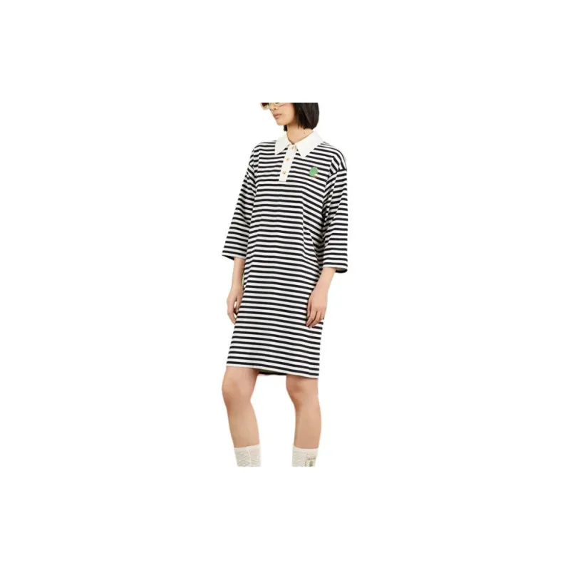 GUCCI Chinese New Year Long Sleeved Dresses Women's Blue-2
