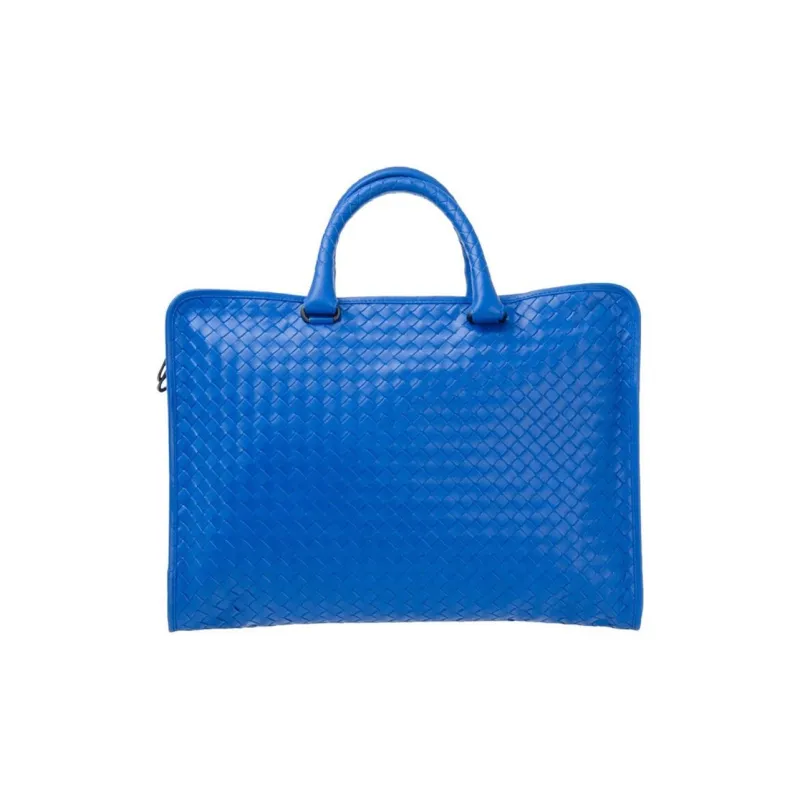 Bottega Veneta Cow Leather Briefcases Handbags Regular Men's Blue-0