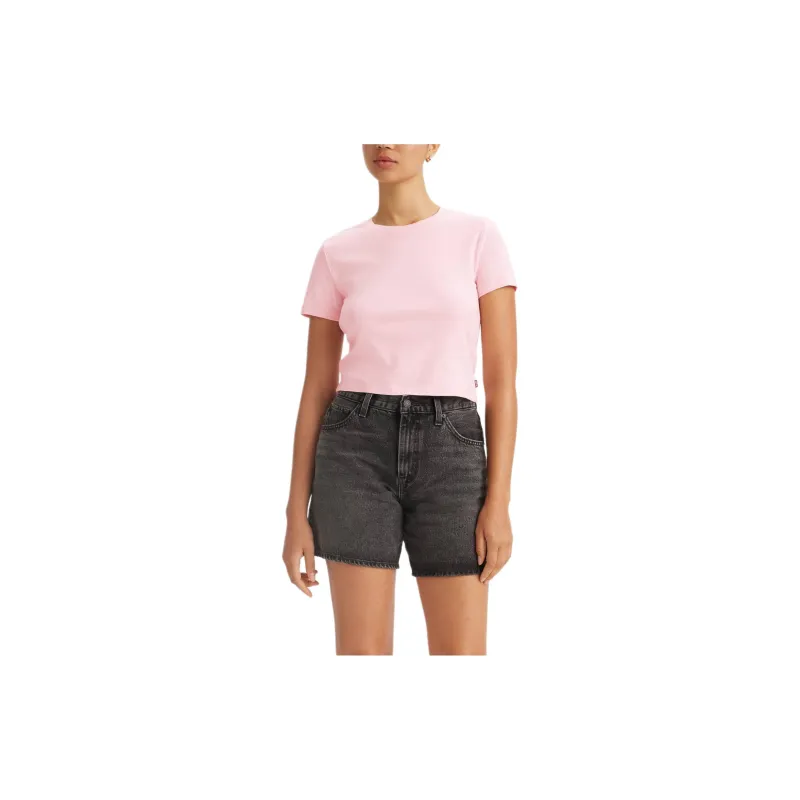 Levis T-Shirts Women's Red-2