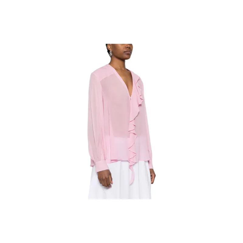 PINKO Ruffled Long sleeve Shirt-6