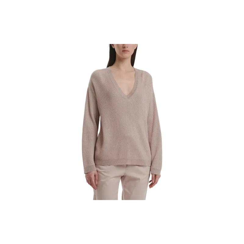 Fabiana Filippi Glitter detail V neck Sweater-2
