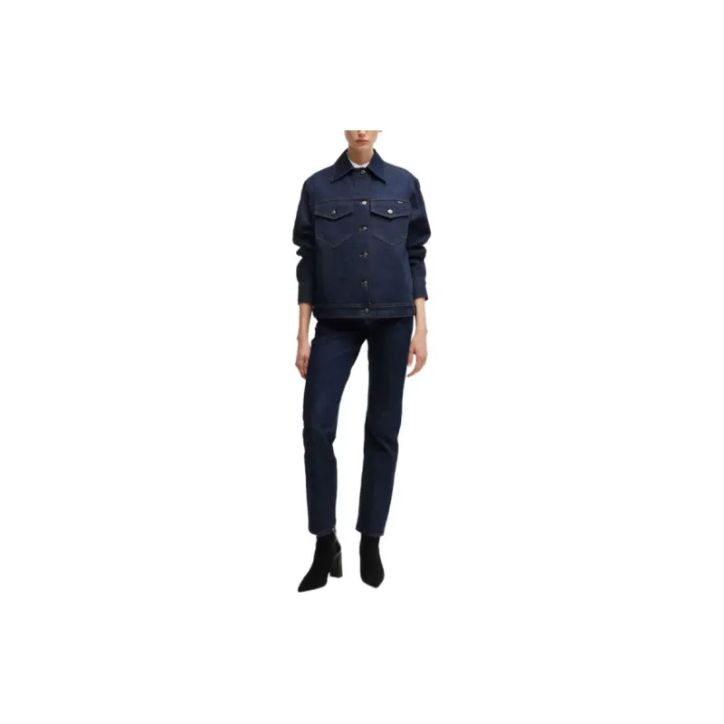 HUGO BOSS SS24 Denim Jacket Women's Natural Blue-2