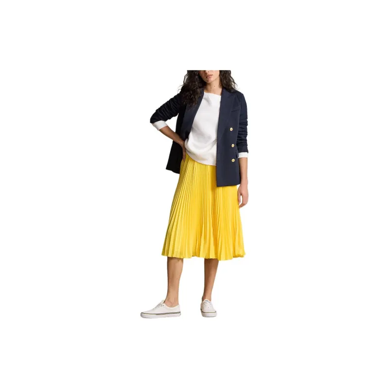Polo Ralph Lauren SS24 Casual Long Skirt Women's Green Purple Yellow-2