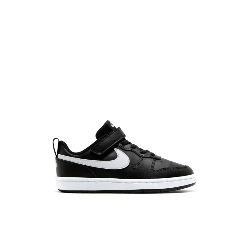 Nike Court Borough Low 2 Black White PS-1