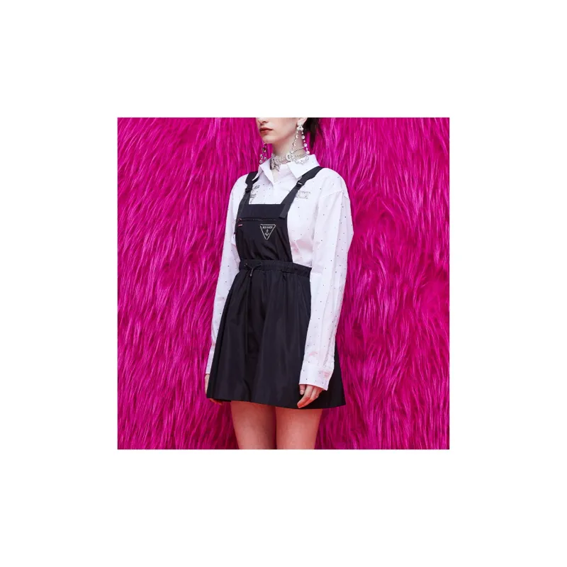 TCH Sleeveless Dresses Women's Black With Silver Logo-3