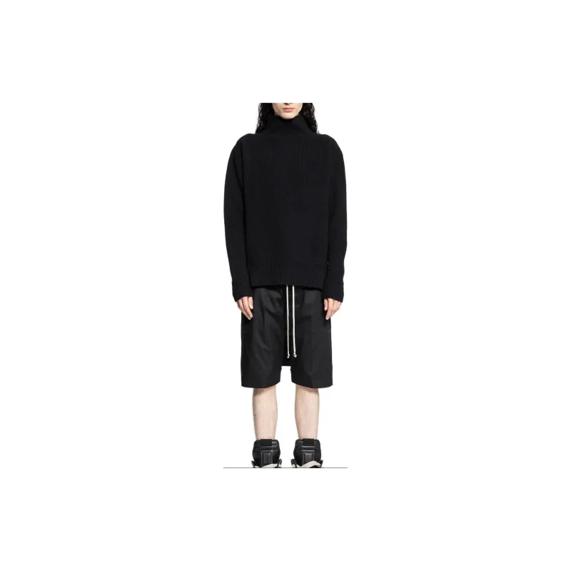 RICK OWENS High Neck Knitted Jumper-1