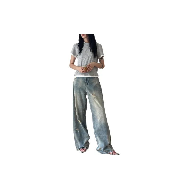 ZNZX Jeans Women's Vintage Blue-2