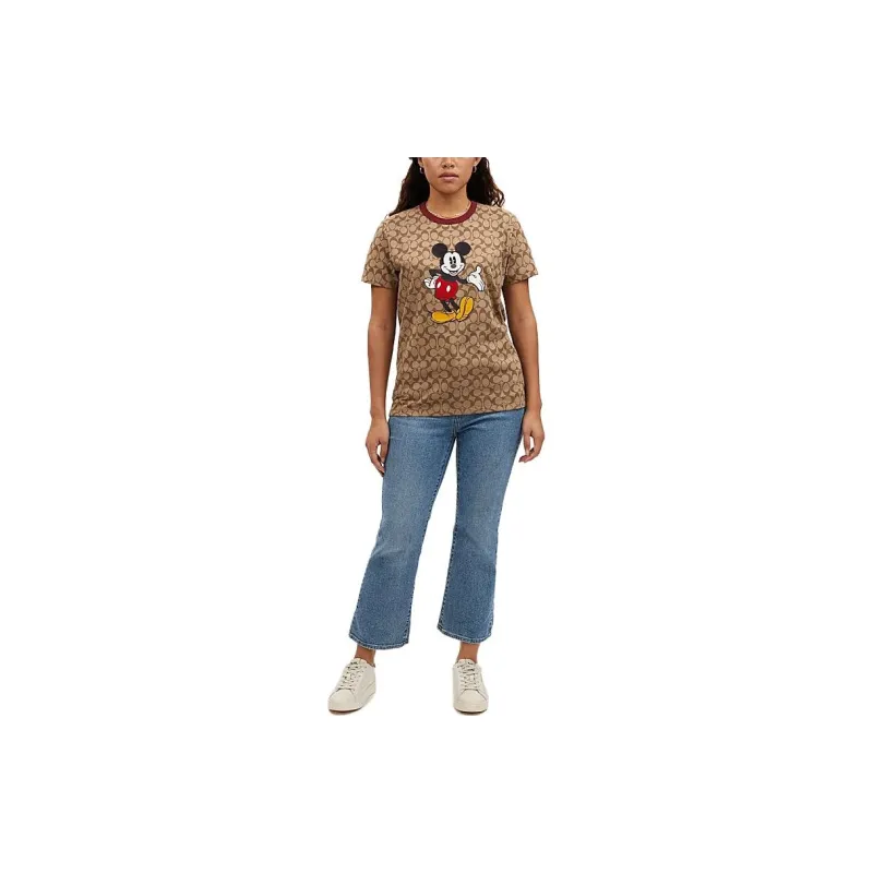 COACH x Disney FW23 T-Shirt Women's Khaki-3