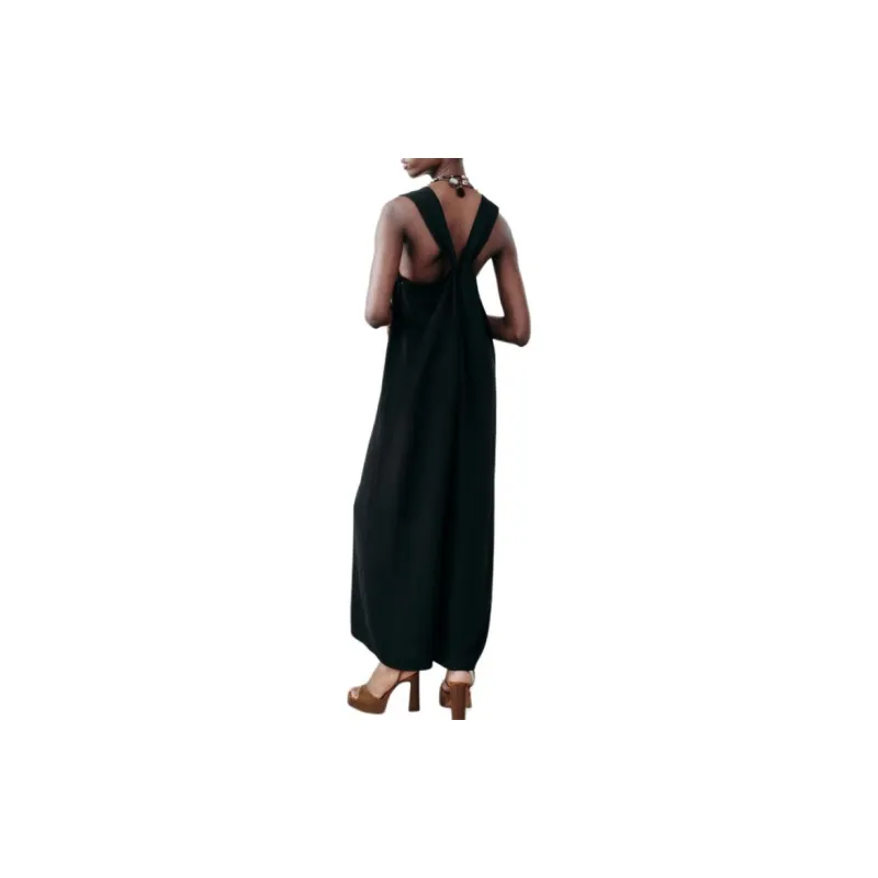 ZARA Jumpsuits Women's Black-3