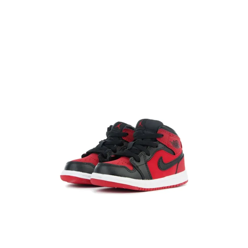 Jordan Air Jordan 1 Banned Cushioning Support High Top Toddler Shoes Black Red Infant And Toddler-2