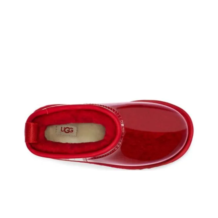 UGG Classic Clear Mini II Boot Samba Red Kids-4