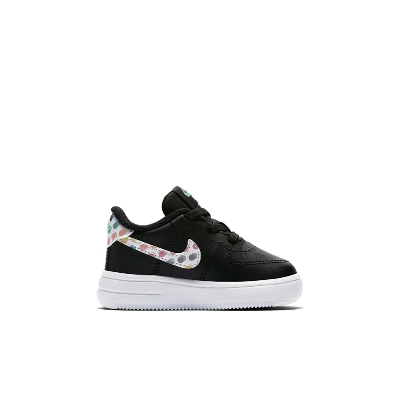 Nike Air Force 1 18 Print Low-Top Toddler Shoes Black White Infant And Toddler-1