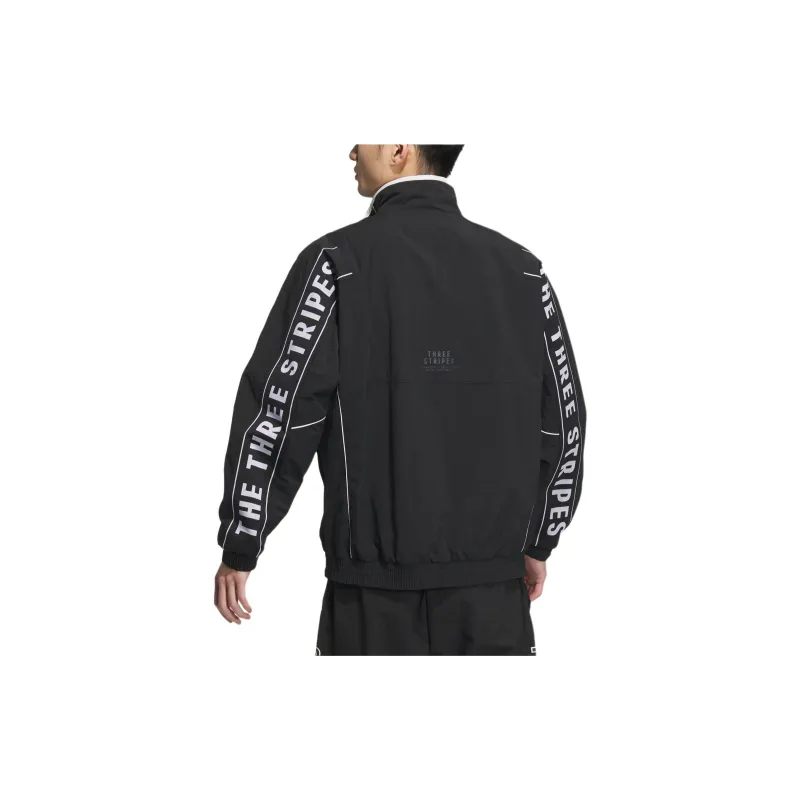 Adidas WORDING FW24 BRUSHED TRICOT LINED Jackets Coats Unisex Black-2