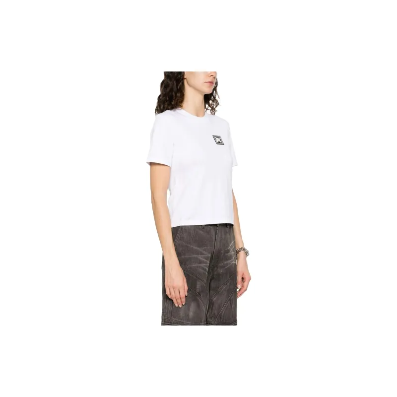 PALM ANGELS Logo Patch Crewneck T Shirt-3