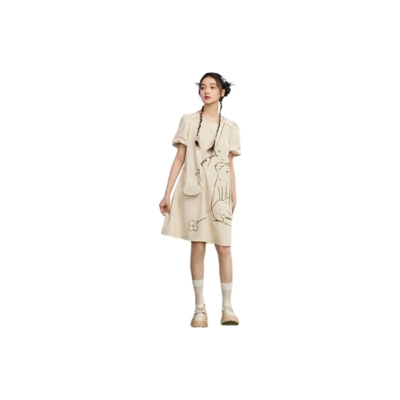 ZIHAN Short Sleeved Dress Women's-2