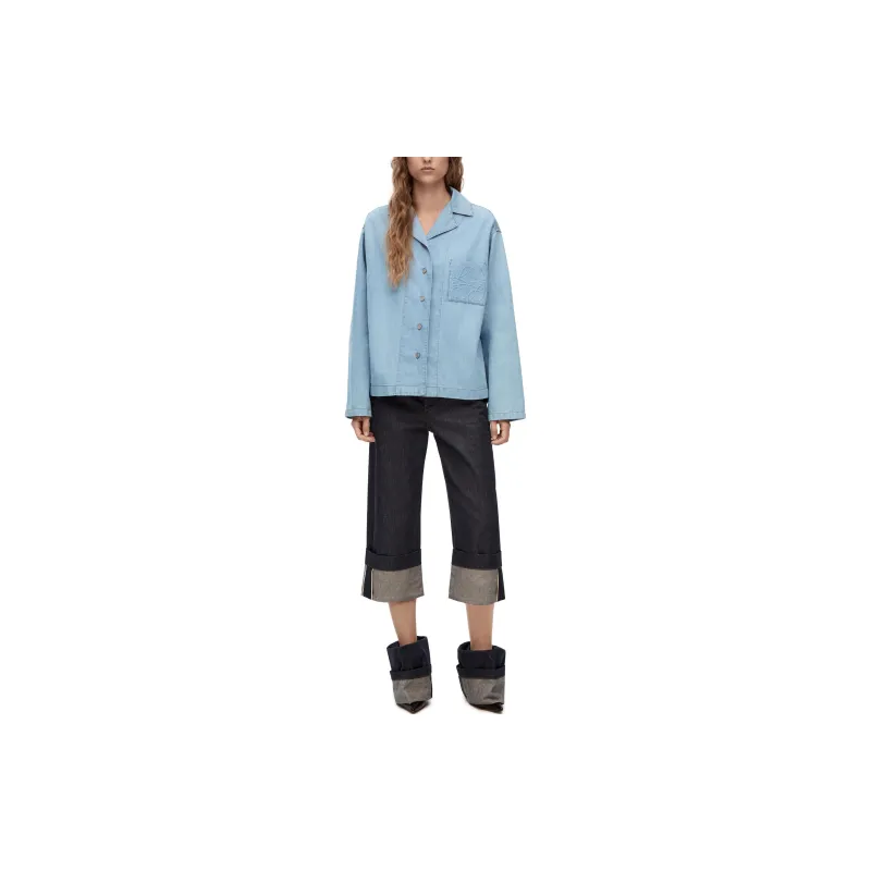 LOEWE Denim Jackets Women's Blue-3