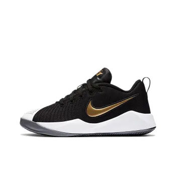 Nike Team Hustle Quick 2 Black Metallic Gold GS