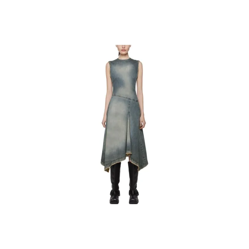 Acne Studios FW24 Sleeveless Dress Women's Medium Blue-1