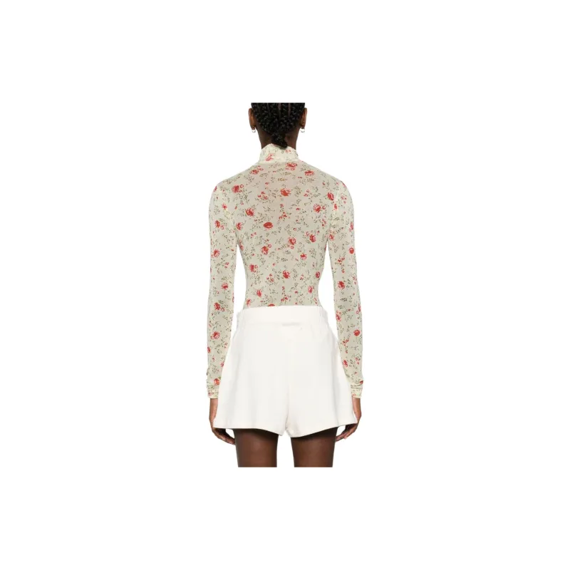 PRADA Allover Printed Jersey Bodysuit-3