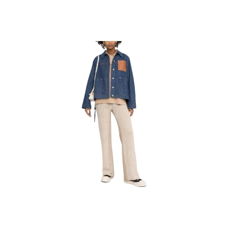 LOEWE Anagram Workwear Denim Jacket 'Indigo'-4
