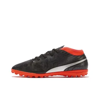 PUMA One 18.4 Low Top Kids' Soccer Shoes Black Red Kids'