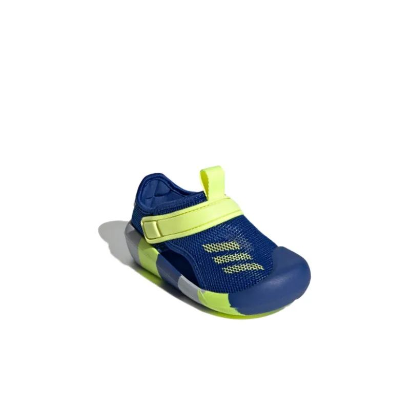 Adidas Slip Resistant Anti Kick Low Top Baby & Toddler Shoes Blue Yellow Infant And Toddler-2