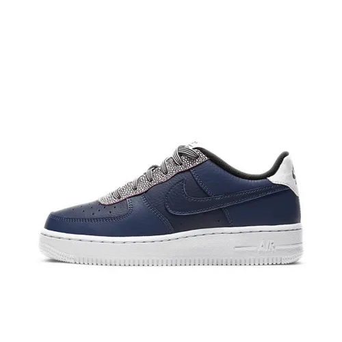 Nike Air Force 1 LV8 4 Low Top Kids' Skateboarding Shoes Blue White Teenagers