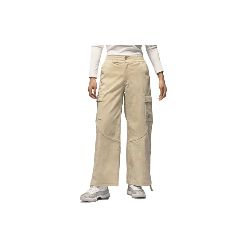 Jordan Knitted Sports Pants Women's Desert Yellow-4