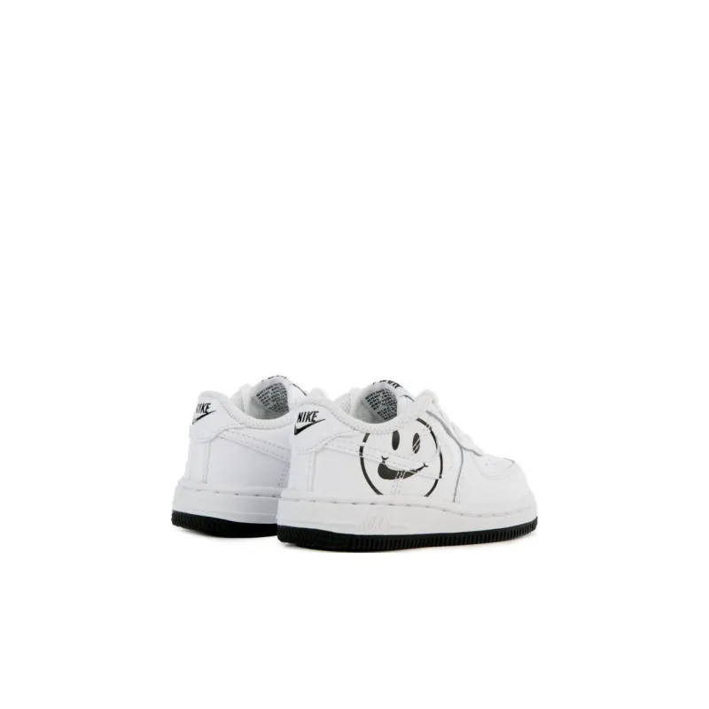 Nike Air Force 1 LV8 'Have A Nike Day' Smiley Face Low Top Skateboard Shoes White Black Infant And Toddler-3