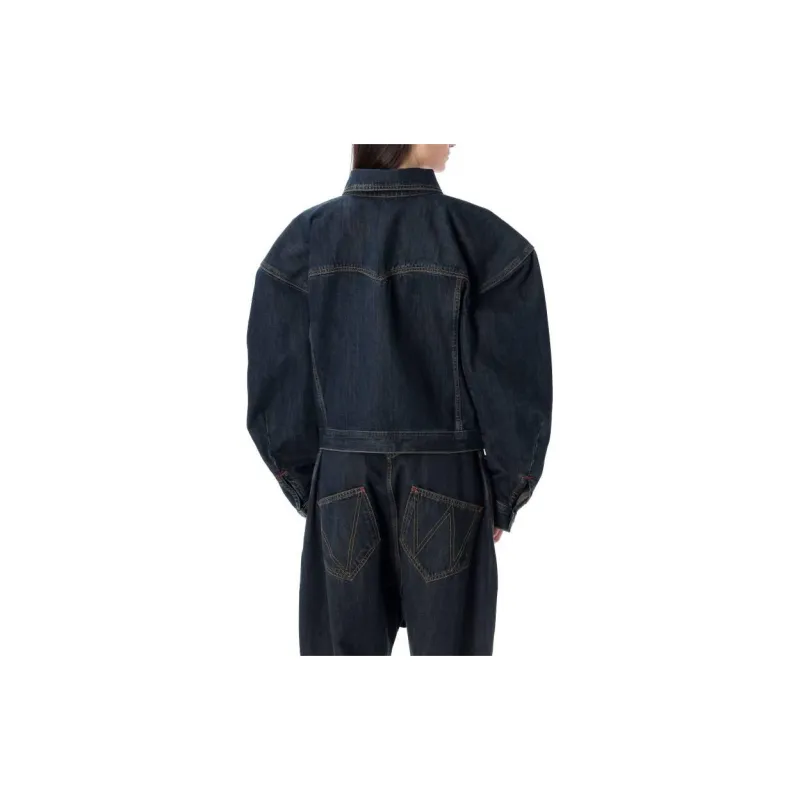 Vivienne Westwood Denim Jackets Women's Navy Blue-3