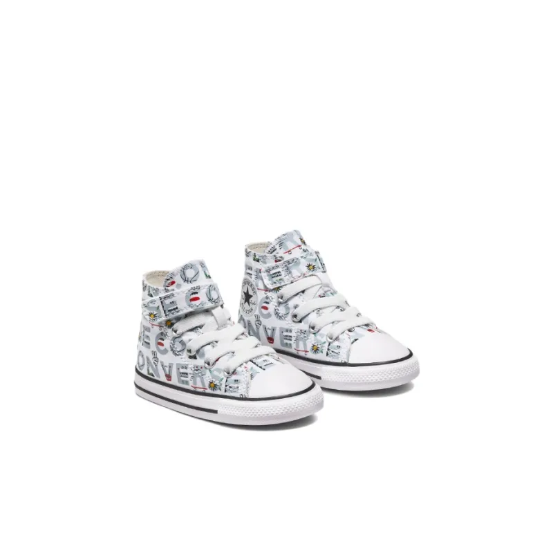 Converse Chuck Taylor All Star Anti Slip Wear Resistant High Top Toddler Shoes White Light Blue Infant And Toddler-2