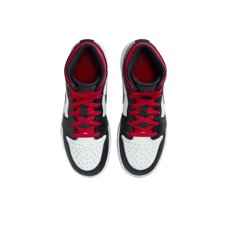 Jordan 1 Mid Gym Red Black Toe GS-5