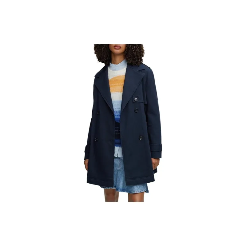 HUGO BOSS Trench Coat Women's Dark Blue-2
