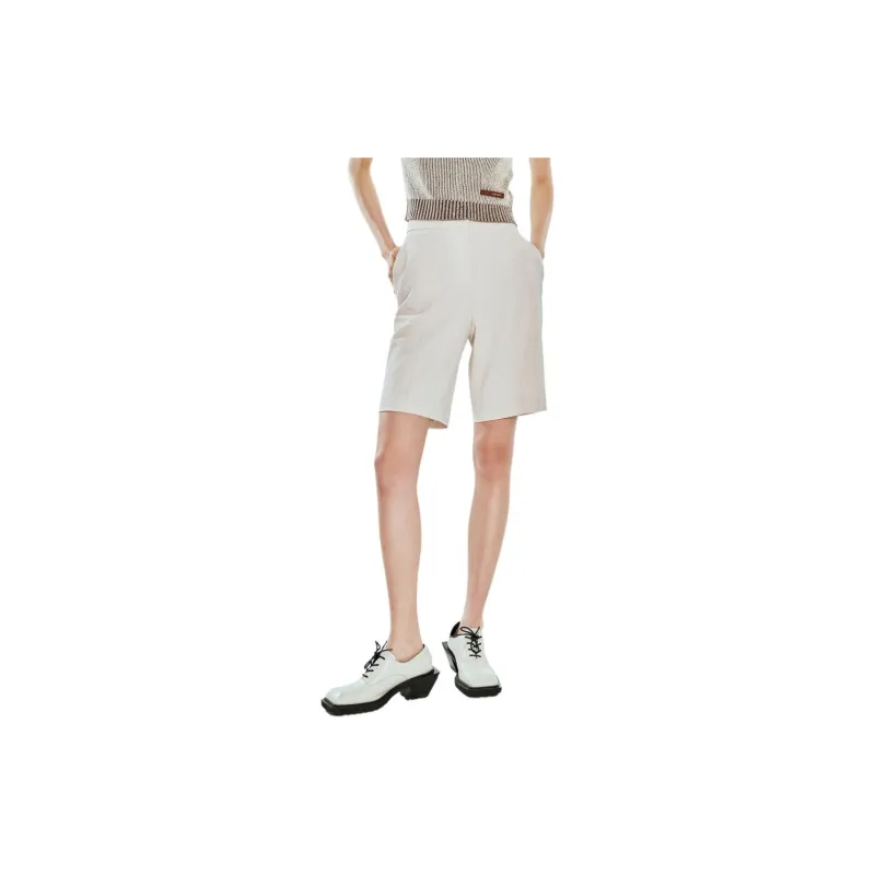COVERINS Casual Shorts Women's Apricot-2