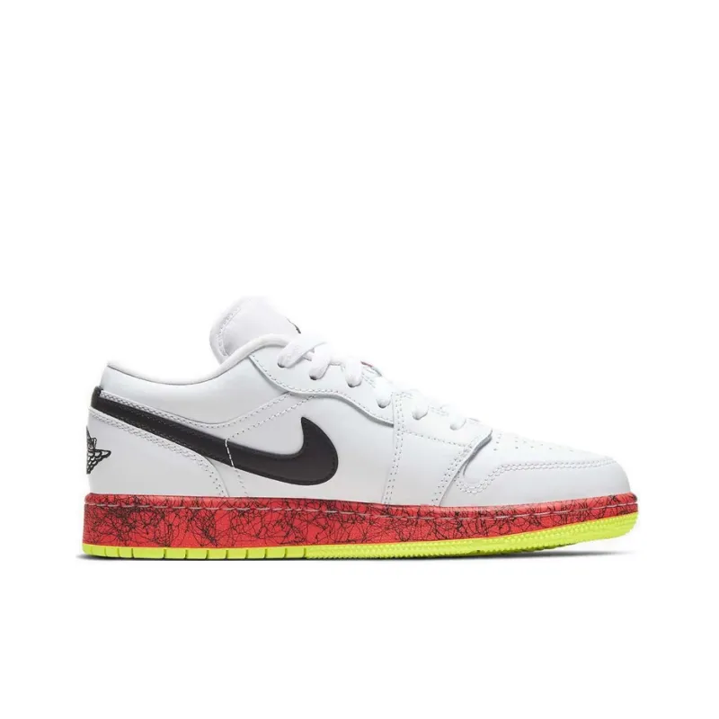 Jordan 1 Low Multi Color Midsoles White GS-1