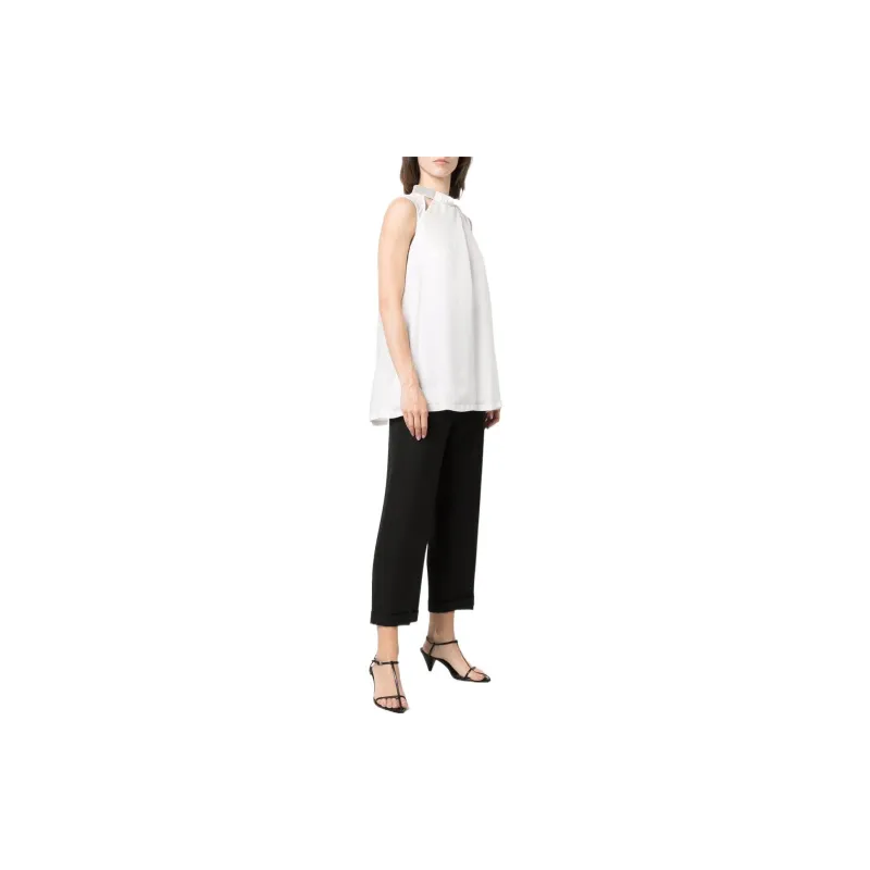 Fabiana Filippi Cut detail Sleeveless Silk Top-3