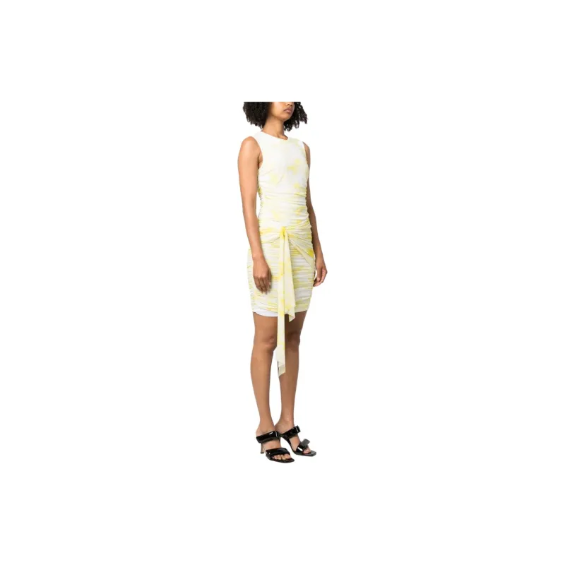 MSGM Ruched Sleeveless Mini Dress-1
