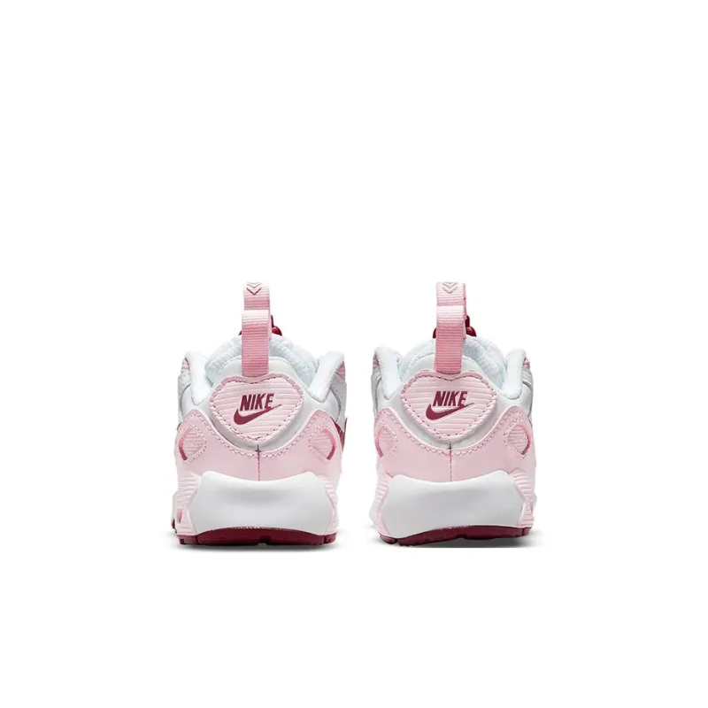Nike Air Max 90 Toggle Low Top Toddler Shoes White Red Pink Infant And Toddler-4
