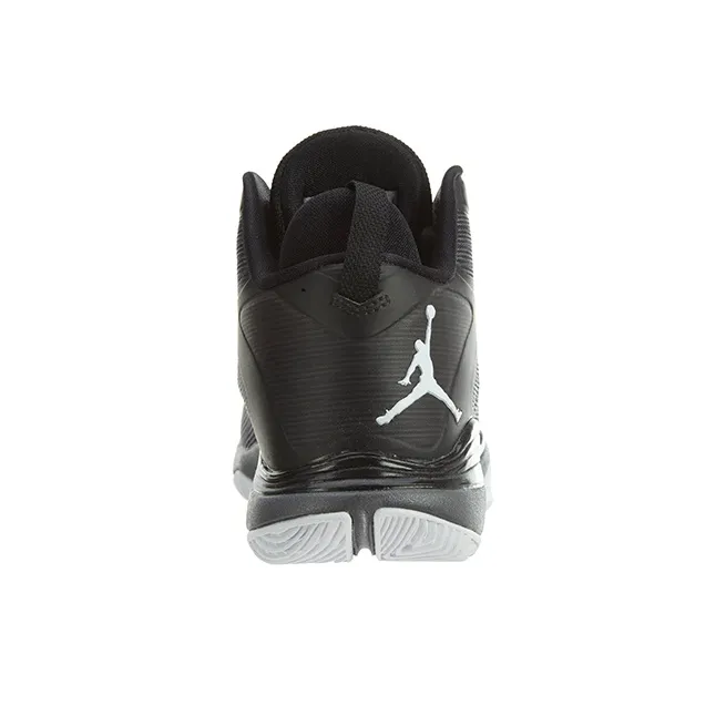 Jordan Super.Fly 1 Slip Resistant Cushioning Abrasion Resistant Mid Top Children's Basketball Shoes Black Teenagers-3