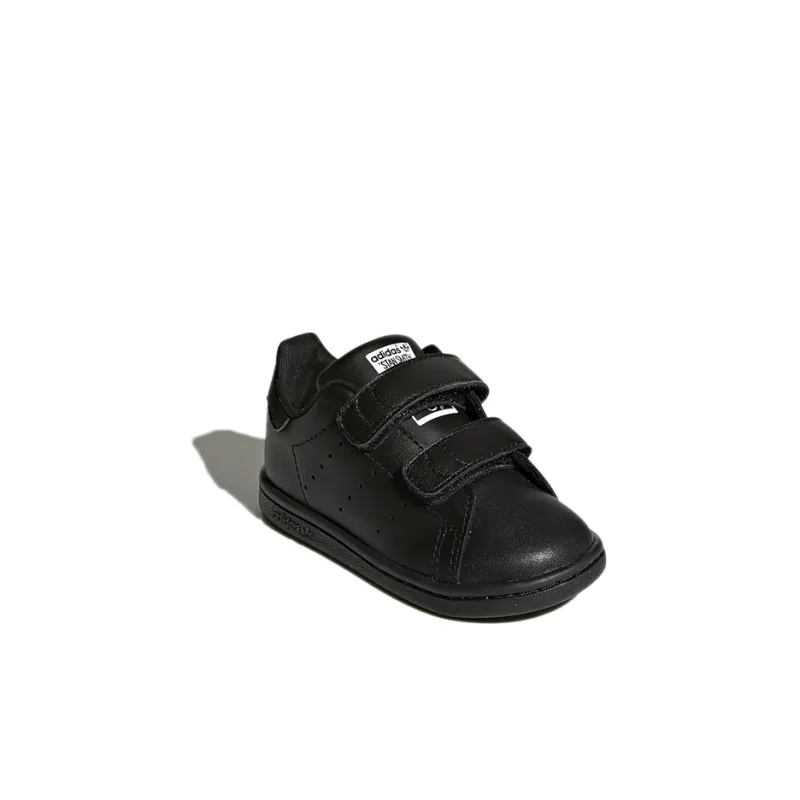 Adidas Originals STAN SMITH Wear-Resistant Low-Top Toddler Shoes Obsidian Black Infant And Toddler-2