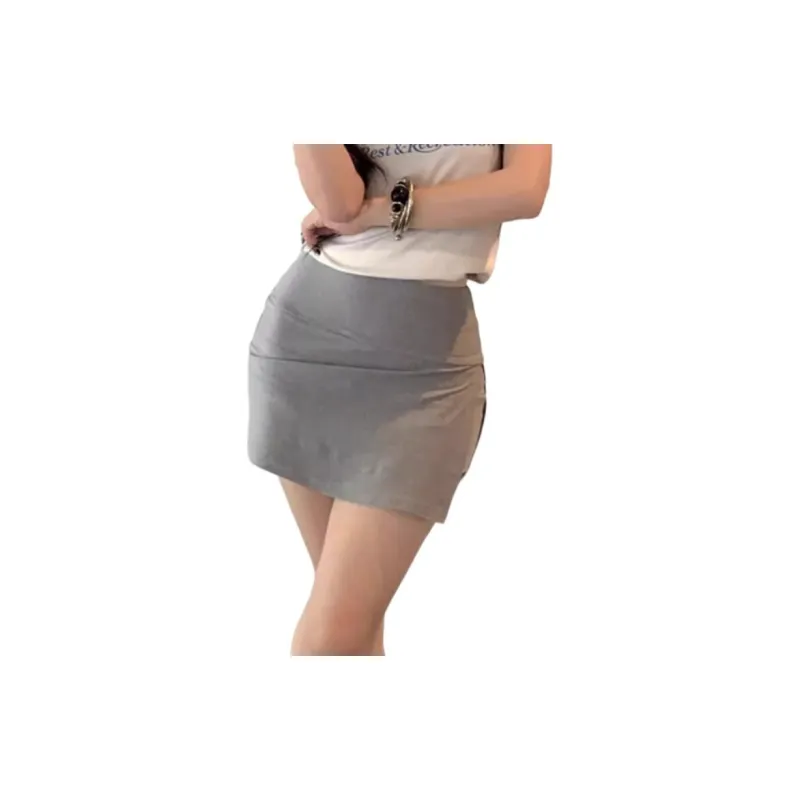 ZNZX Casual Short Skirts Women's Effortless Gray-2